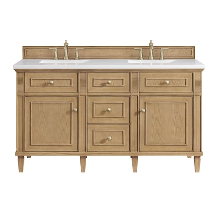 James Martin Vanities 60'' Double Vanity, Light Natural Oak 424-V60D-M-LNO